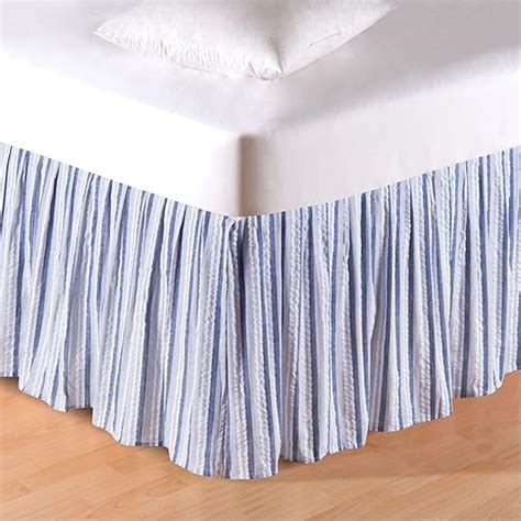 Striped Dust Ruffle Bed Skirt | Twin Bedding Sets 2020