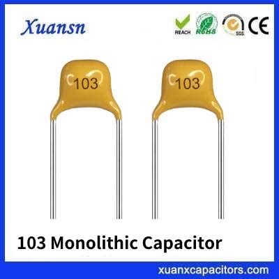 103 Monolithic Capacitor 50V 0.01UF Radial Ceramic bulk - Xuansn Capacitor