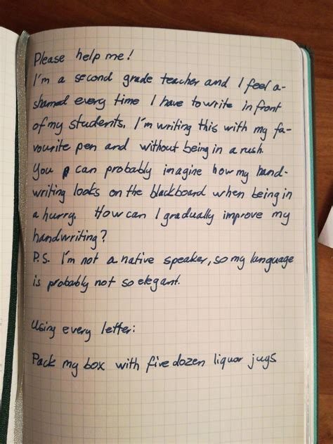 Teacher with bad handwriting needs help! : r/Handwriting