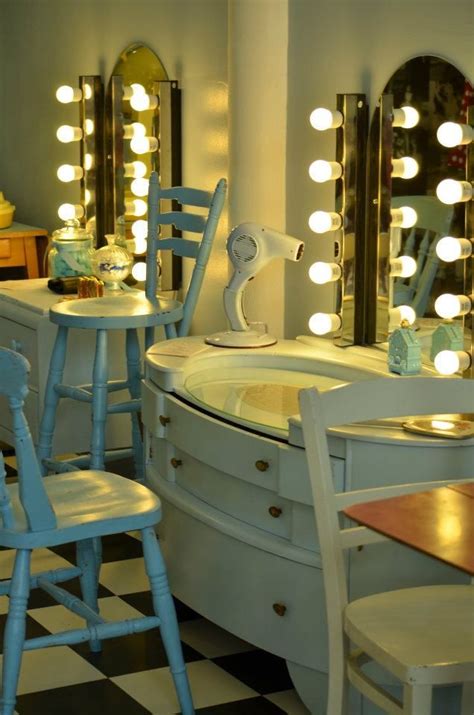 Shows how the vanities are different but being the same color makes them work.. Home Hair Salon ...