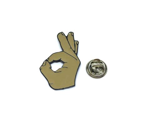 Ok Hand Sign Lapel Pin | FINOX