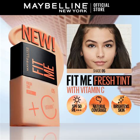 Maybelline Fit Me Fresh Tint with Vit C - Skin Tint, Sunscreen SPF 50 PA+++, BB Cream ...