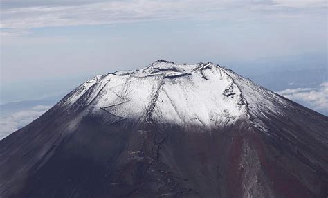 First Snowcap on Mt. Fuji Observed 5 Days Later than Last Year - The ...