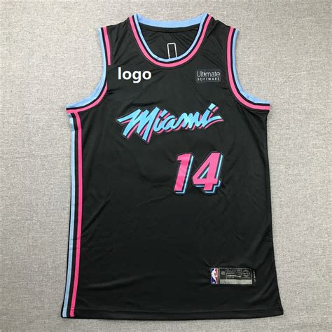 2019-20 Men Miami Heat basketball jersey black Herro 14