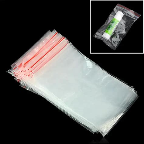 Transparent Zip lock Plastic Bag Jewelry Ziplock Zip Zipped Lock Reclosable Plastic Poly Clear ...