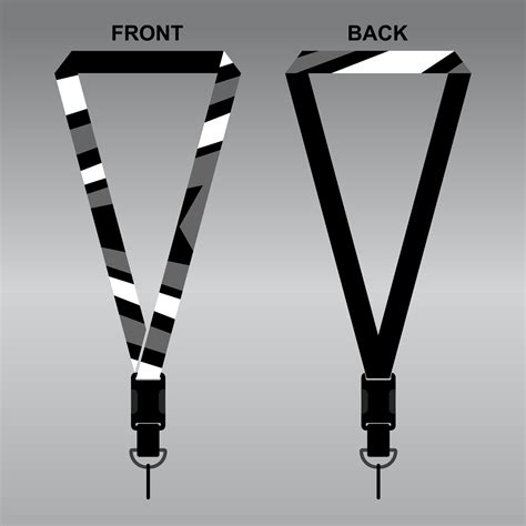 Lanyard Template Design For Company Purposes And More 16108798 Vector ...