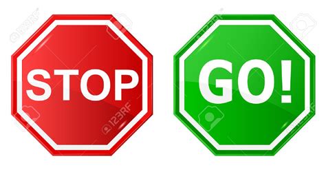 Stop And Go Signage | Free download on ClipArtMag