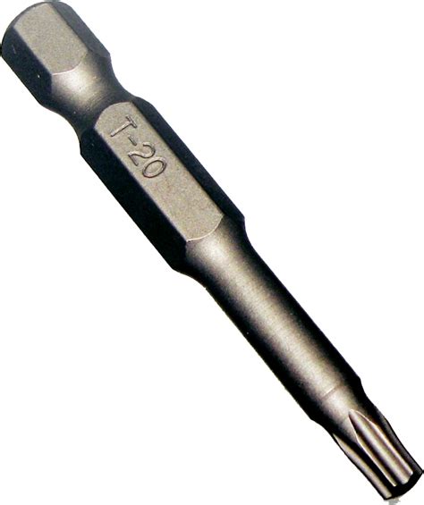 T20 Torx x 1/4"Hex Bit 50mm Long T&E Tools 30464