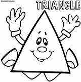 Triangle Color Sheet sketch template