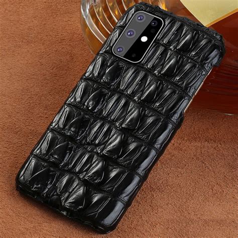 100% Luxury Genuine Crocodile Leather Smartphone Phone Case for Samsung Galaxy S20 S20 Plus S20 ...