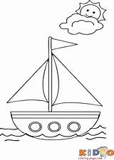 Coloring Boats And Ships sketch template
