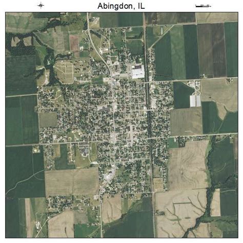 Aerial Photography Map of Abingdon, IL Illinois