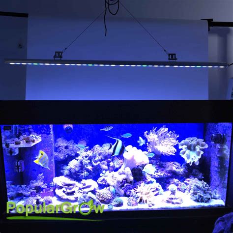 PopularGrow 108W LED Aquarium light bar Blue&White Coral reef Fish Tank lighting 756926069255 | eBay