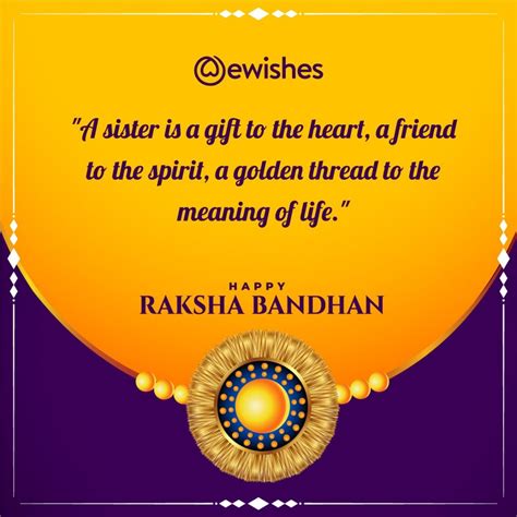 Happy Raksha Bandhan 2023 (Rakhi) Wishes Quotes for Sister and Brother ...