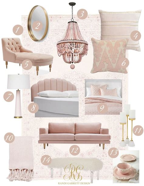 Pink and Gold Decor Favorites - Randi Garrett Design | Gold room decor ...