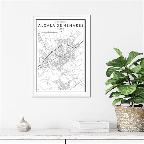 Alcalá de Henares Map Print Alcalá de Henares City Map | Etsy