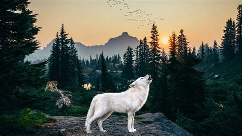 [100+] Wolf In Forest Wallpapers | Wallpapers.com