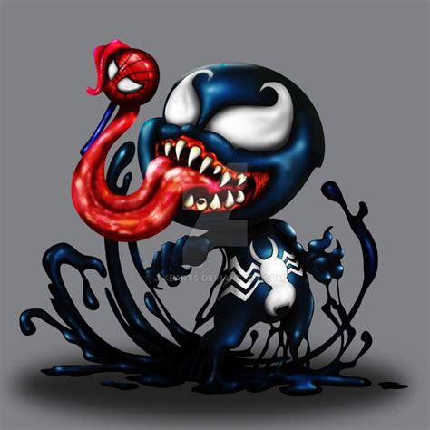 Baby Venom by JikeArts.deviantart.com on @DeviantArt | Spiderman dibujo, Avengers caricatura ...