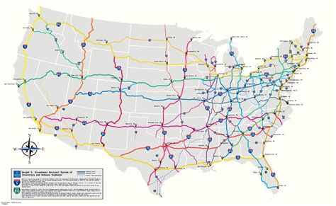 High Resolution Interstate Map Of Us - Printable Map Of The US