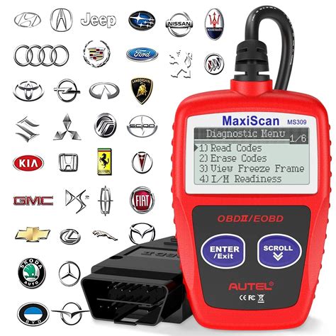 Buy Autel OBD2 Scanner MS309 Universal Car Engine Fault Code Reader, Check Engine Light and ...