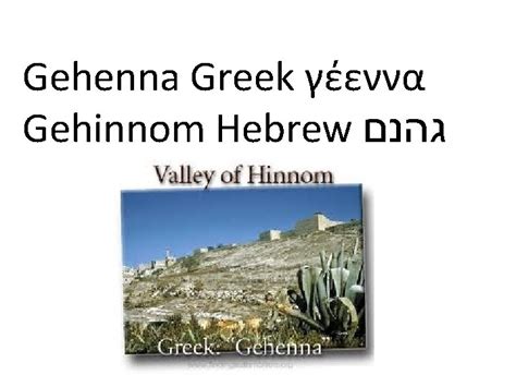 1. Gehenna Etymology