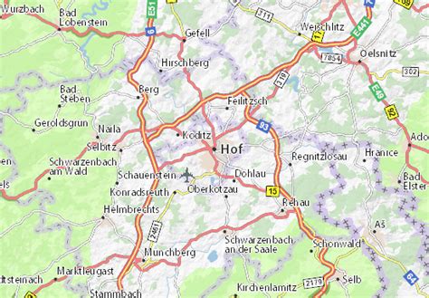 Map of Hof - Michelin Hof map - ViaMichelin