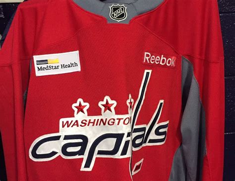 The Washington Capitals have ads on their practice jerseys now