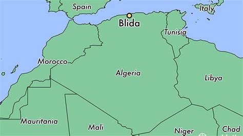 Blida Map - Guide of the World