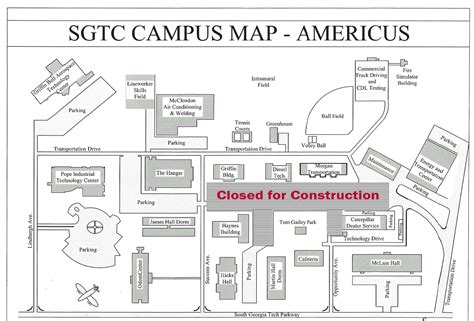 South Georgia Tech traffic flow and parking changed due to construction - SGTC