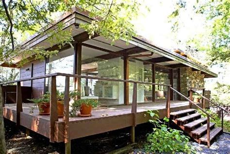 Mid-century lakeside cabin. | Mid century love | Pinterest | Wood ... | Modern lake house, Mid ...