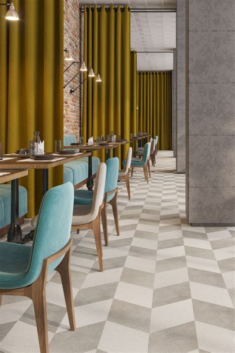 Restaurant Design with Lucida®Flooring | Restaurant flooring, Floor tile design, Floor pattern ...