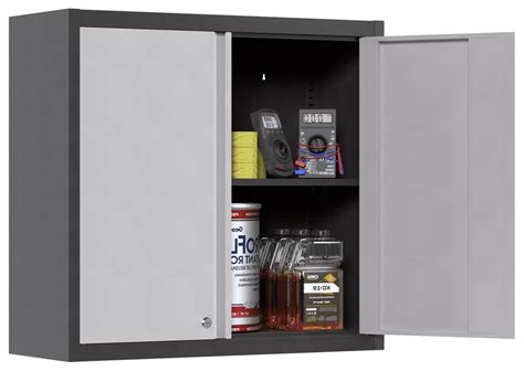 Utility Metal Wall Cabinet with Lock, Adjustable Shelf, and 2 Doors for ...