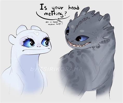 Canon light fury meets concept light fury : r/httyd