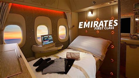 EMIRATES A380 New FIRST CLASS SUITE - YouTube