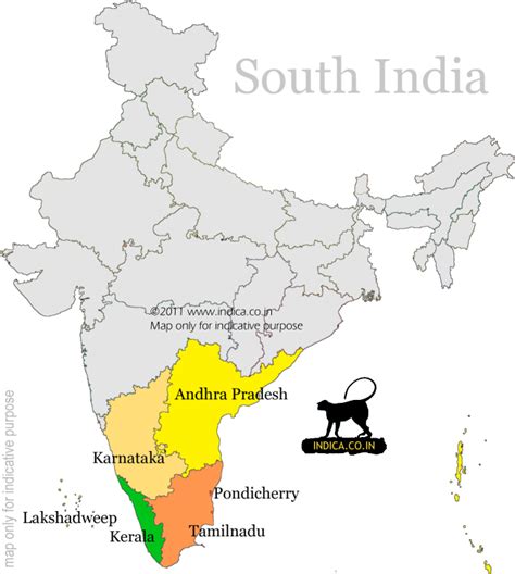 South India Map