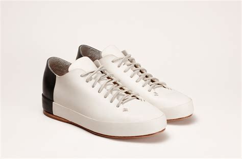 FEIT Bi Color Low | White sneaker, Handmade leather shoes, Black