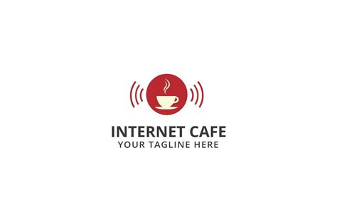 Internet Cafe Logo Template | Cafe logo, Cafe logo design, Internet logo