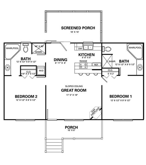 Best Picture of 2 Bedroom Cabin Floor Plans | Ryan Nicolai