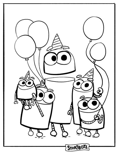 StoryBots Super Songs Coloring Pages - Free Printable Coloring Pages ...