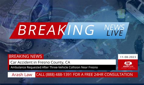 [11-08-2023] Three-Vehicle Collision in Fresno County