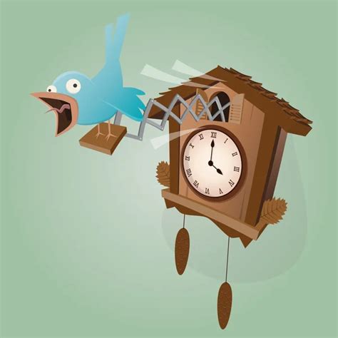 Clipart: digital clocks | Cuckoo in the clock. — Stock Vector © Digital ...