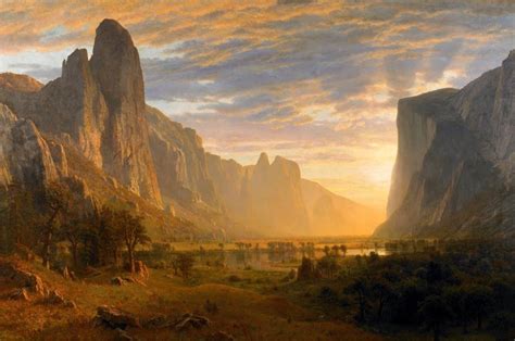 Albert Bierstadt (1830-1902), Looking Down Yosemite Valley, California ...