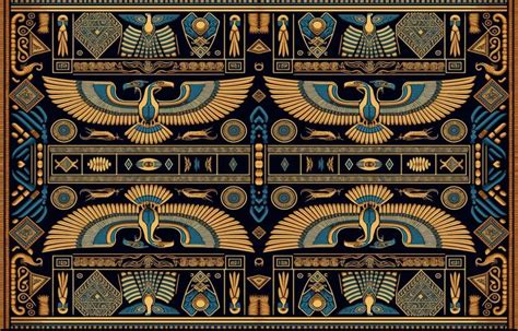 Egyptian Fabric, Ancient Egypt, Fabric Patterns, Vector Art, Line Art ...