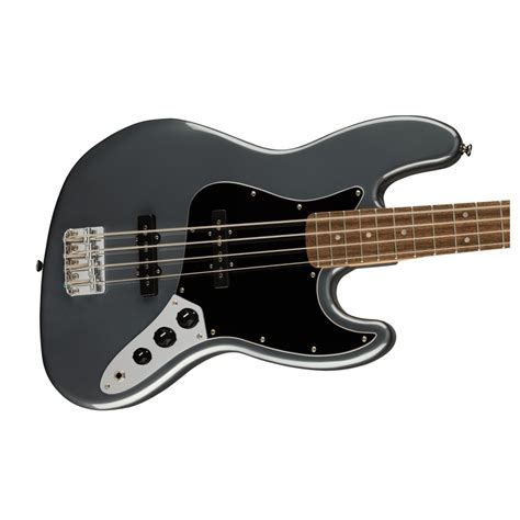 Squier Affinity Jazz Bass LRL, Charcoal Frost Metallic | Gear4music