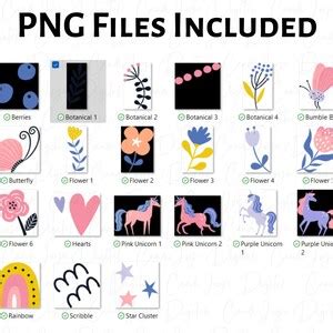 Unicorn SVG Bundle Nursery Unicorn PNG Unicorn With Stars - Etsy