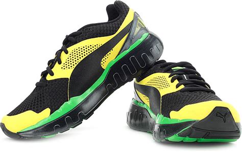 Puma Faas 800 JAM Running Shoes For Men - Buy Black, Buttercup, Classic Green Color Puma Faas ...