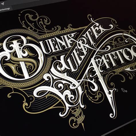 dding the finishing touches to the design for Buena Suerte Tattoo ...