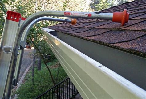 Using A Ladder Standoff – Raptor Gutter Guard®