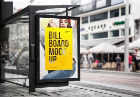 Bus Stop Billboard Mockup - Mockup World