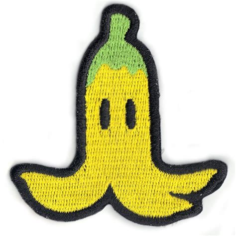 Nintendo Super Mario Game Kart Banana Peel Iron On Patch – Patch Collection